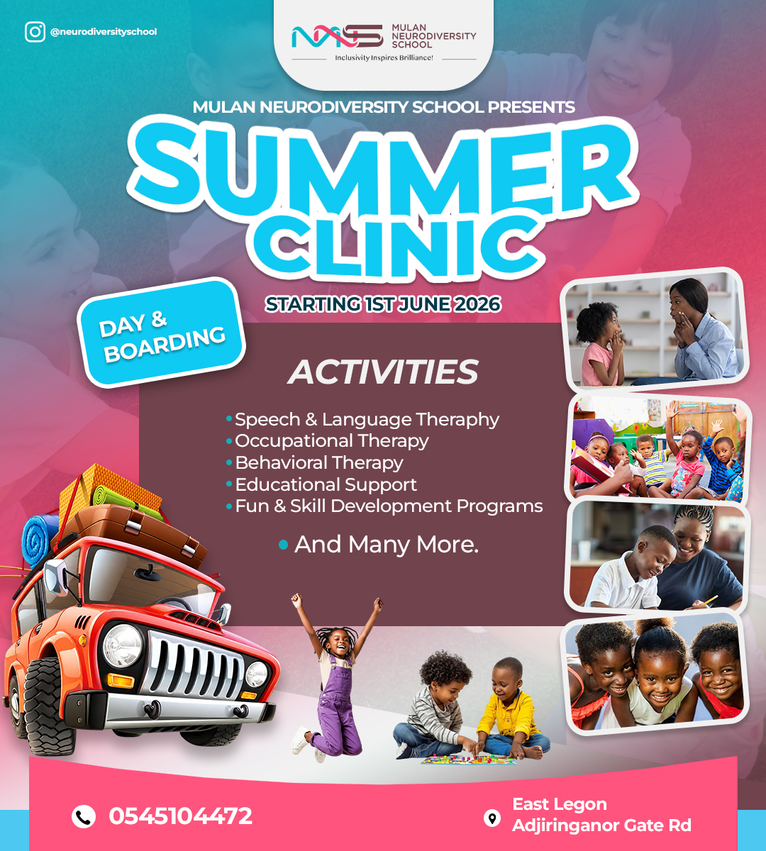 Summer Clinic Admissions Open